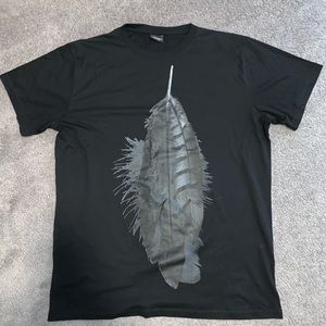 🦅 Marcelo Burlon - Feather-Print T-Shirt | Size L
